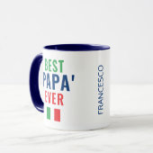 Mug Meilleure Fête des pères italienne Papá Ever (Devant gauche)