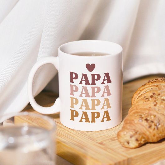 Mug Meilleure Fête des pères Papa coloré Retro Bold