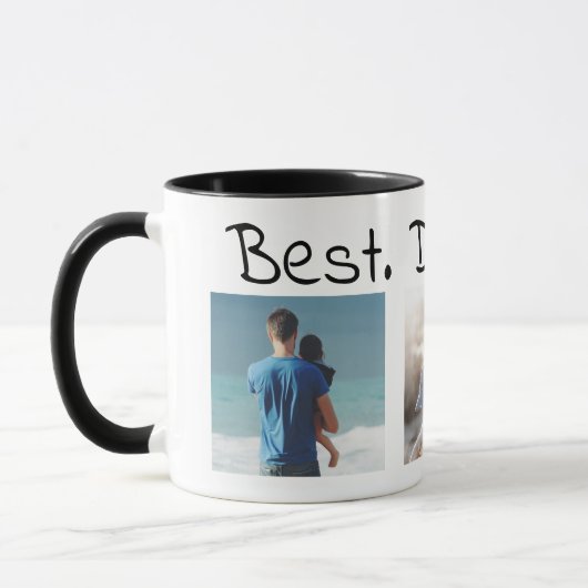 Mug Meilleure Fête des pères papa jamais (Gauche)