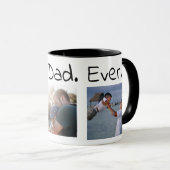 Mug Meilleure Fête des pères papa jamais (Devant droit)