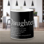 Mug Meilleure fille jamais définition simple moderne<br><div class="desc">Personnalisez votre fille spéciale ou hija (grande ou petite) pour créer un cadeau unique. Une façon parfaite de lui montrer à quel point elle est extraordinaire chaque jour. Conçu par Thisisnotme©</div>