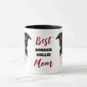 Mug Meilleure frontière Collie Chien Maman (Centre)