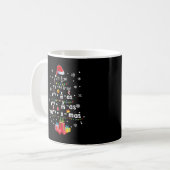 Mug Meilleure géométrie Math Science Enseignant Arbre  (Devant gauche)