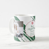 Mug Meilleure grand-mère 5 photos Fils de Noël vert (Devant gauche)