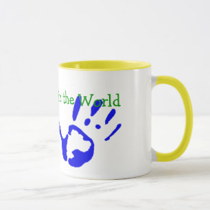 Mug Meilleure grand-mère avec des empreintes de main M