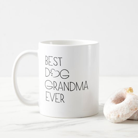 Mug Meilleure grand-mère canine de la grand-mère du jo (Avec donut)