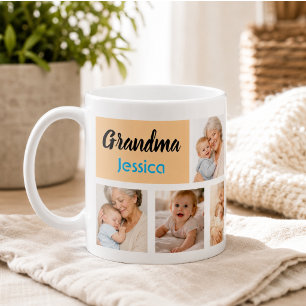 Mug Meilleure Grand-mère Collage Photo Grands-parent