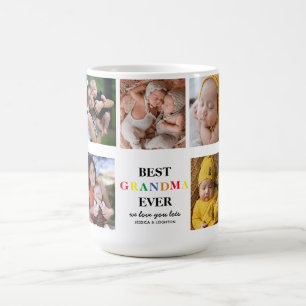 Mug Meilleure grand-mère   Collage photo mignon