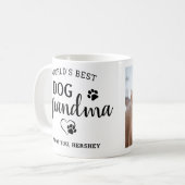Mug Meilleure grand-mère de chien du monde Photo perso (Devant gauche)