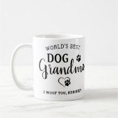 Mug Meilleure grand-mère de chien du monde Photo perso (Gauche)