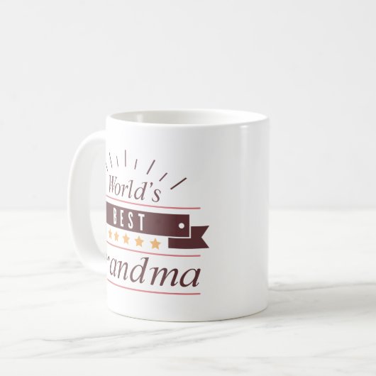 Mug Meilleure grand-mère du monde (Devant gauche)