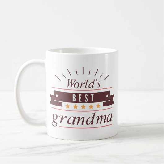 Mug Meilleure grand-mère du monde (Gauche)