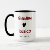 Mug Meilleure Grand-mère du Monde | Bonne Fête des Gra (Gauche)