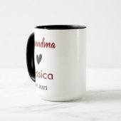 Mug Meilleure Grand-mère du Monde | Bonne Fête des Gra (Devant gauche)