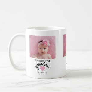 Mug Meilleure Grand-mère du Monde Depuis Année Photo M