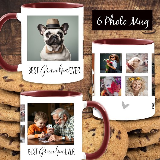 Mug Meilleure grand-mère Ever 6 photo Collage blanc