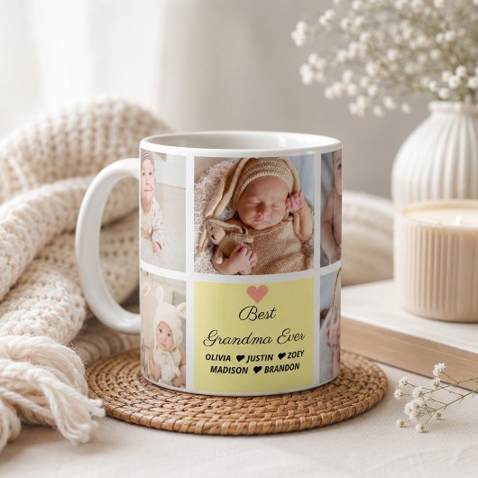 Mug Meilleure Grand-mère Ever Collage de 8 Photos