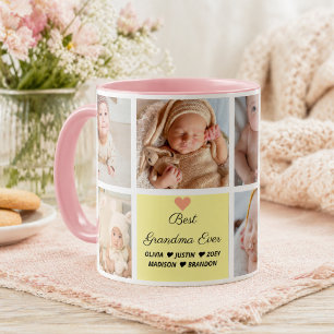Mug Meilleure Grand-mère Ever Collage de 8 Photos