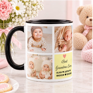 Mug Meilleure Grand-mère Ever Collage de 8 Photos