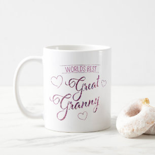 Mug Meilleure grand-mère géniale du monde faux éclat r