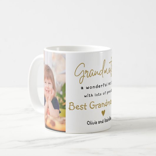 Mug Meilleure grand-mère grand-mère Modèle photo 2 (Devant gauche)