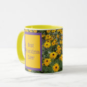 Mug Meilleure grand-mère jamais - Fleurs lumineuses Mu (Devant gauche)
