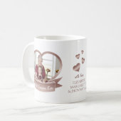 Mug Meilleure grand-mère jamais Rose Gold Heart Photo (Devant gauche)