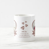 Mug Meilleure grand-mère jamais Rose Gold Heart Photo (Centre)