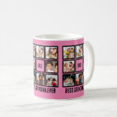 Mug Meilleure grand-mère personnalisée Ever 8 Collage  (Devant droit)