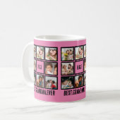 Mug Meilleure grand-mère personnalisée Ever 8 Collage  (Devant gauche)