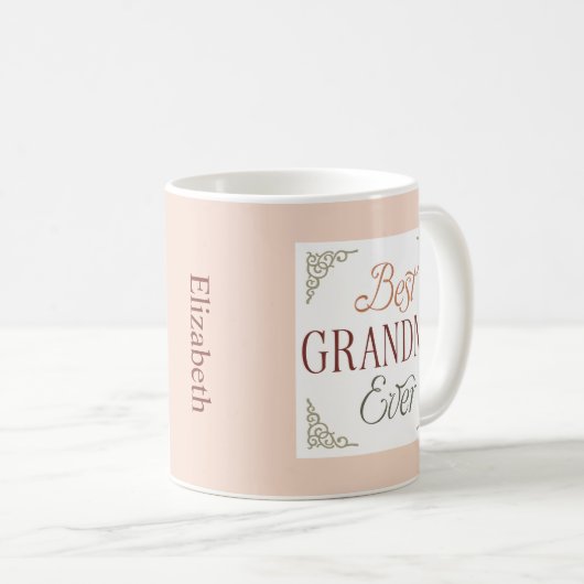 Mug Meilleure grand-mère personnalisée jamais (Devant droit)