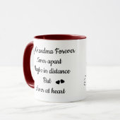 Mug Meilleure grand-mère pour toujours longue distance (Devant gauche)