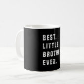 Mug Meilleure idée de cadeau de Little Brother Forever (Devant gauche)