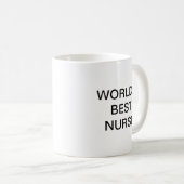 Mug Meilleure infirmière au monde (Devant droit)