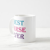 Mug Meilleure infirmière jamais (Devant gauche)