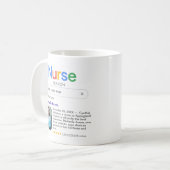 Mug Meilleure infirmière Jamais Recherche Résultat Pho (Devant gauche)