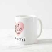 Mug "Meilleure infirmière jamais"-Un cadeau sincère po (Devant droit)