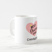 Mug "Meilleure infirmière jamais"-Un cadeau sincère po (Devant gauche)