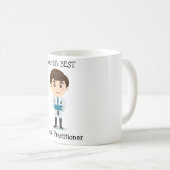 Mug Meilleure infirmière praticienne du monde, Brunett (Devant droit)