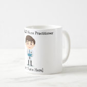 Mug Meilleure infirmière praticienne du monde, Brunett (Devant droit)
