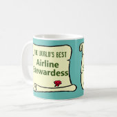Mug Meilleure intendance aérienne au monde. (Devant gauche)