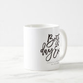 Mug Meilleure journée de calligraphie personnalisée (Devant droit)