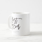 Mug Meilleure journée de calligraphie personnalisée (Devant gauche)