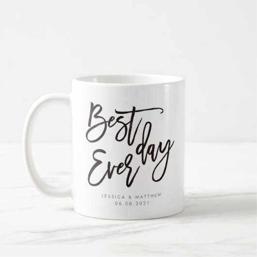 Mug Meilleure journée personnalisée (Gauche)