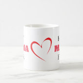 Mug Meilleure Mama Jamais Élégant Chic Coeur élégant (Centre)