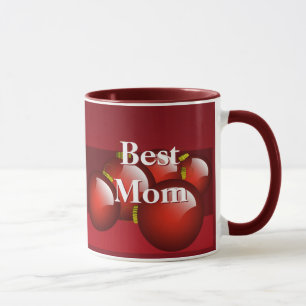 Mug Meilleure Maman 2012 Calendrier Rouge Ornements Ca