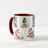 Mug Meilleure maman 6 photos personnalisées (Devant gauche)