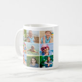Mug Meilleure maman 9 Photo Collage Fête des mères (Devant gauche)