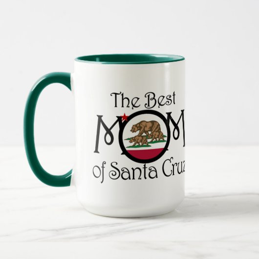 Mug Meilleure Maman à Père Noël Cruz avec 2 Basses Our (Gauche)