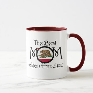 Mug Meilleure maman à San Francisco avec deux petits m